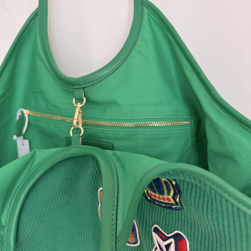 Stoney Clover Lane Green Corduroy Scoop Tote - Picture 10 of 11